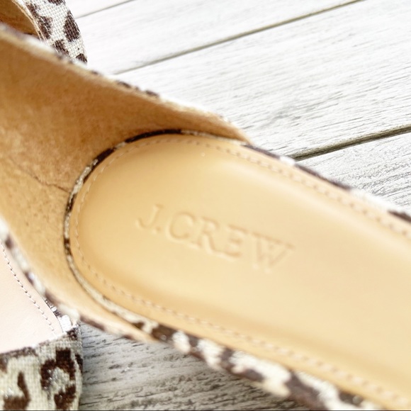 J. Crew Laila Leopard Wedge size 8 - Picture 4 of 7
